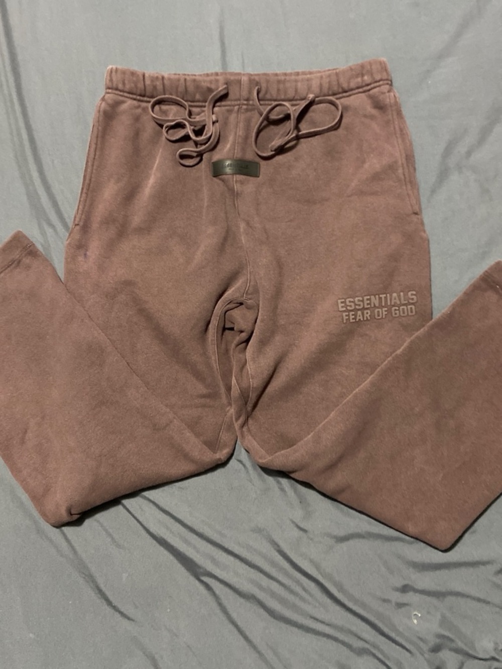 Fear of God Essentials Men's Brown Joggers with Logo